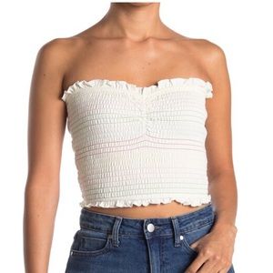 ABOUND smocked crop top